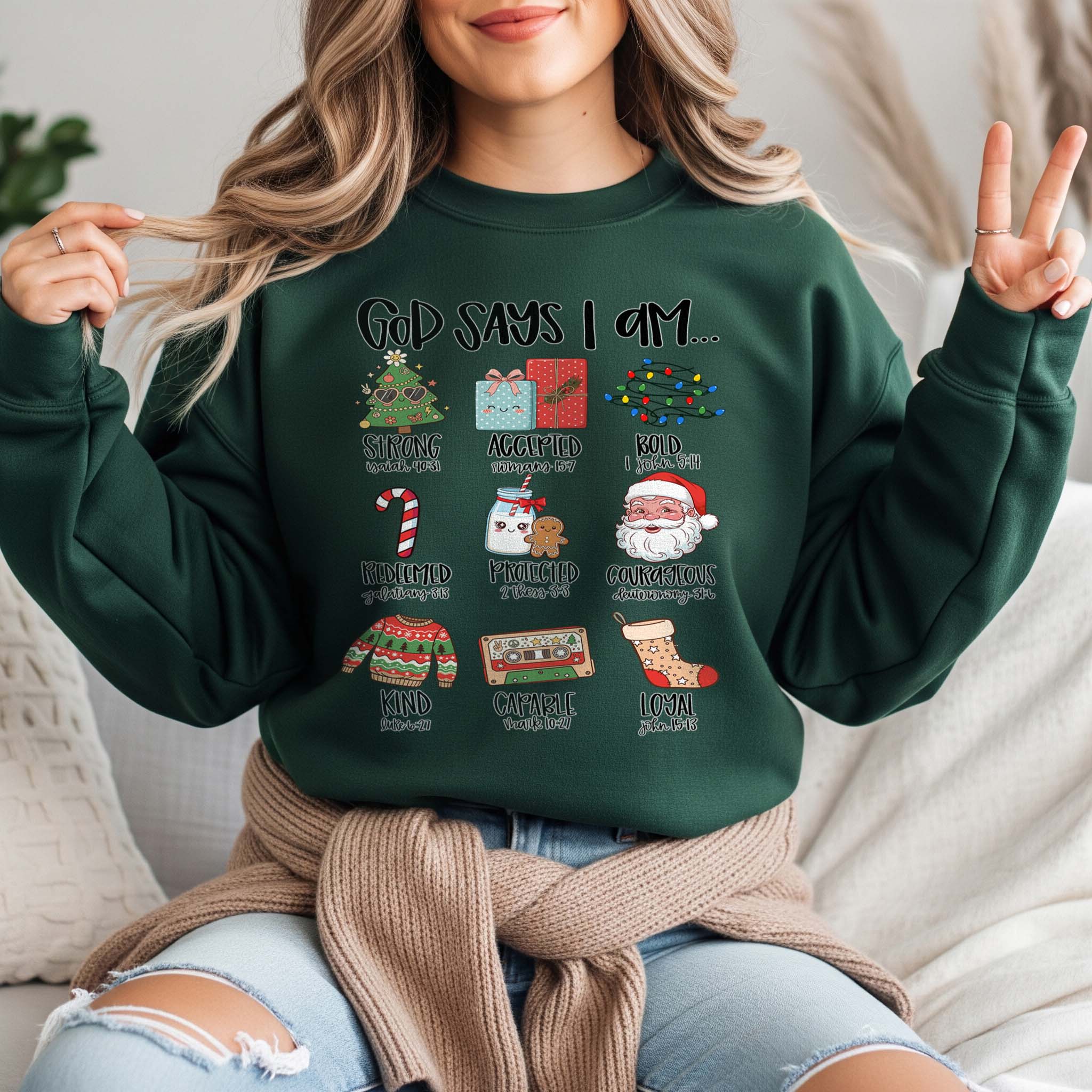 God Says I AM | Sweatshirt | Holiday Edition