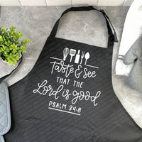 Taste and See that the Lord is Good | Apron | Ps. 34:8 |