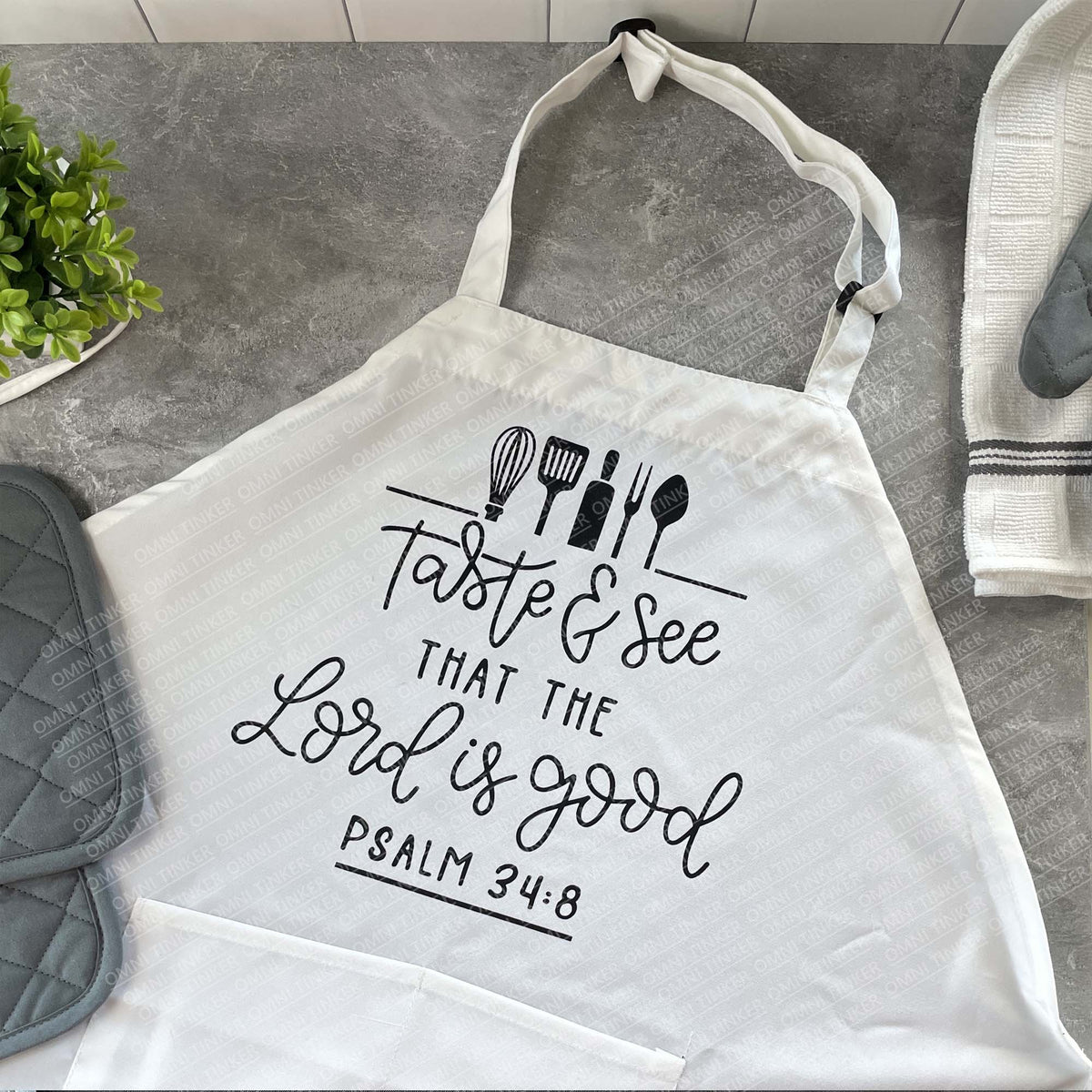 Taste and See that the Lord is Good | Apron | Ps. 34:8 |