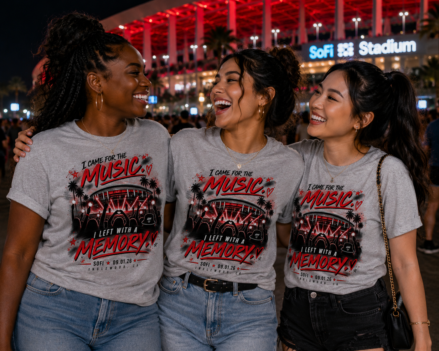 I Came for the Music | Gray | Concert Keepsake Tee